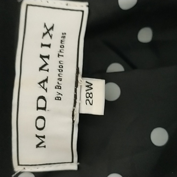 Brandon Thomas Modamix Black Classic Blazer w Polka dot lining 28W - Picture 2 of 10